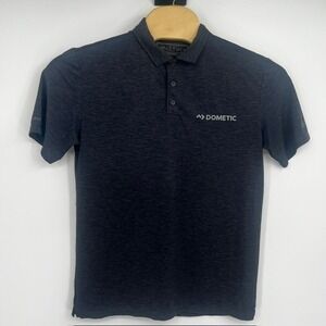 Anetik Men's Medium Performance Charcoal Grey UPF 30+ Polo Shirt Dometic Logo